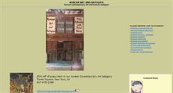 Desktop Screenshot of koreanartandantiques.com
